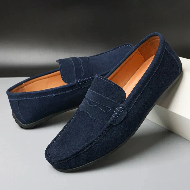 Lennart™ | Retro Loafers i Mocka för Herr