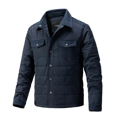 Vadderad Herrjacka med Skjortkrage