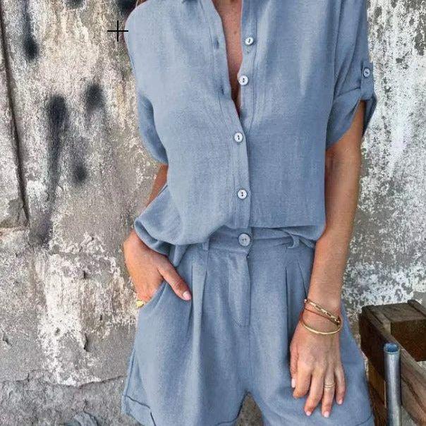 Nova™ | Lyxig och Tidlös Linne-Co-ord Set